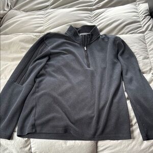 Adidas Men's Black Quarter-Zip Sweater